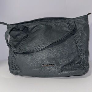 Montana West denim blue leather purse